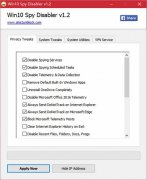 雨林木风Win10系统Spy Disabler如何使用