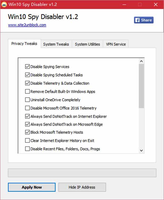 雨林木风Win10系统Spy Disabler如何使用