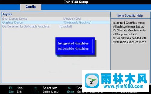 ThinkPad E430安装雨林木风xp系统后启动不了独立显卡和安装驱动的解决方