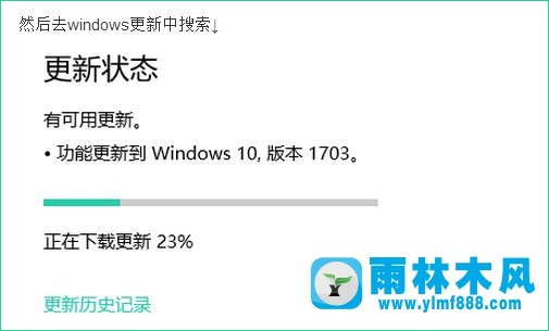 雨林木风win10更新推送没收到的解决方法