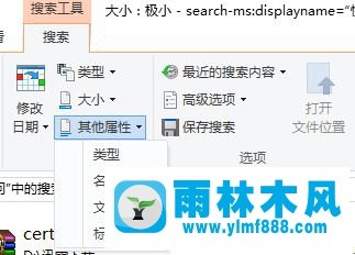 雨林木风win10的查找在哪里设置?雨林木风win10设置查找类型的方法