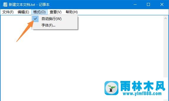 雨林木风win10记事本“状态栏”呈灰色无法打开怎么办？