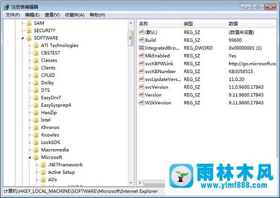 雨林木风win7系统IE浏览器收藏夹变成灰色如何处理？