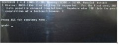 雨林木风win7系统出现Press esc for recovery menu grub如何解决?