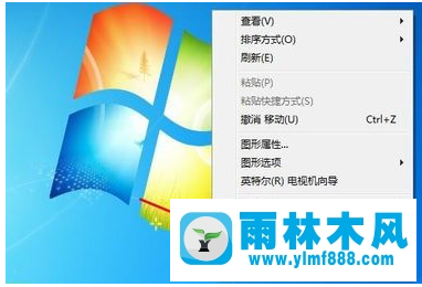 雨林木风win7系统桌面图标太大怎么变小?