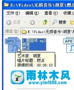 雨林木风xp系统ape格式转换成mp3格式的方法