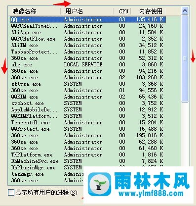 雨林木风Win XP任务管理器显示不全的问题该怎么解决