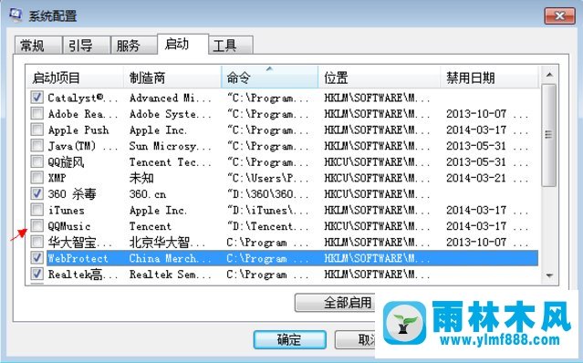 雨林木风Win7取消开机自动运行程序应该怎么办