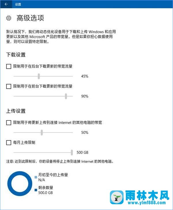 怎么在雨林木风win10系统中限制更新补丁的下载速度