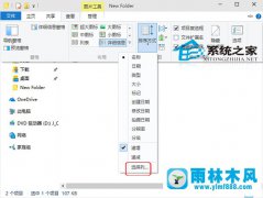 雨林木风win10文件资源管理器显示文件备注信息在哪设置