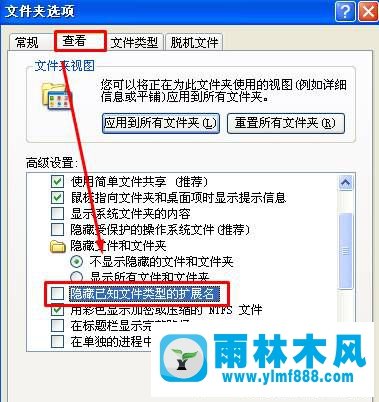 XP系统文件后缀名如何显示