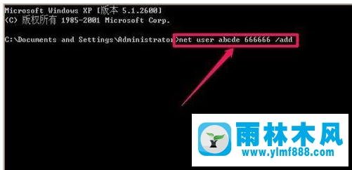 雨林木风XP忘记开机密码的解决办法