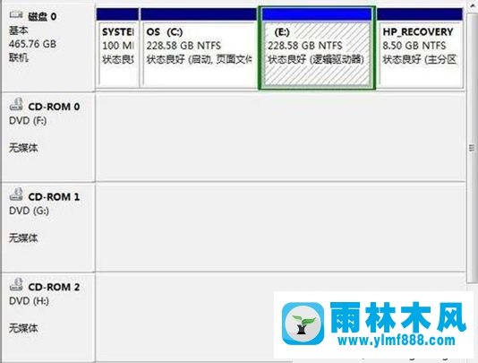 雨林木风win7系统更改驱动器盘符的方法教程